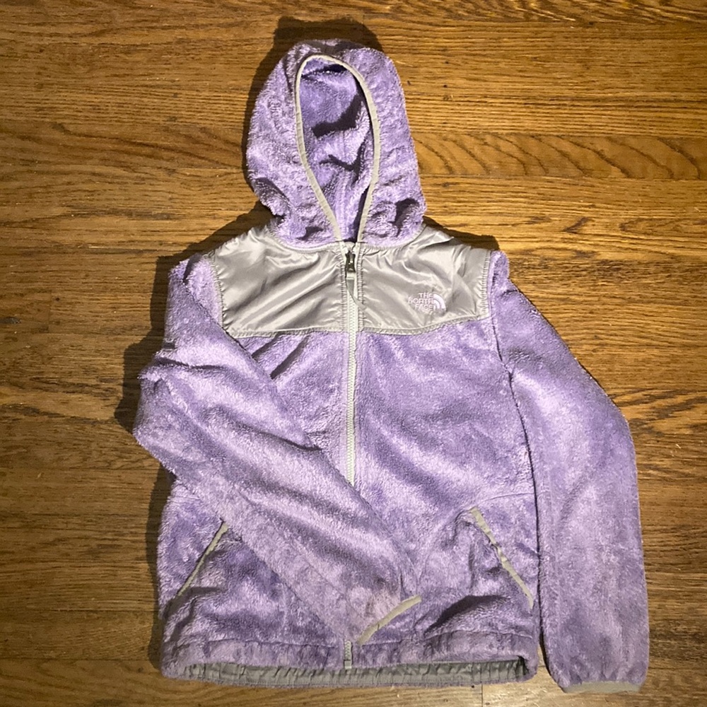 North Face girls hooded fleece